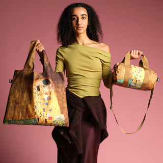 GUSTAV KLIMT Der Kuss Recyclingtasche