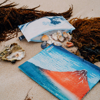 KATSUSHIKA HOKUSAI Poches zippées recyclées