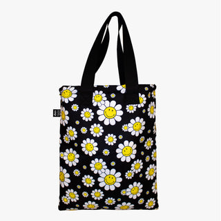 SMILEY Flowers Wendbarer Recycling-Rucksack