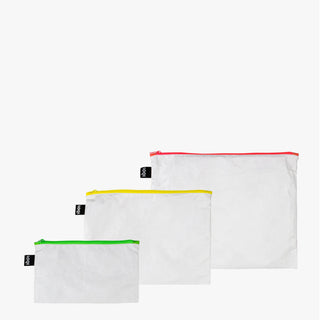 TYVEK Neon-Reißverschlusstaschen