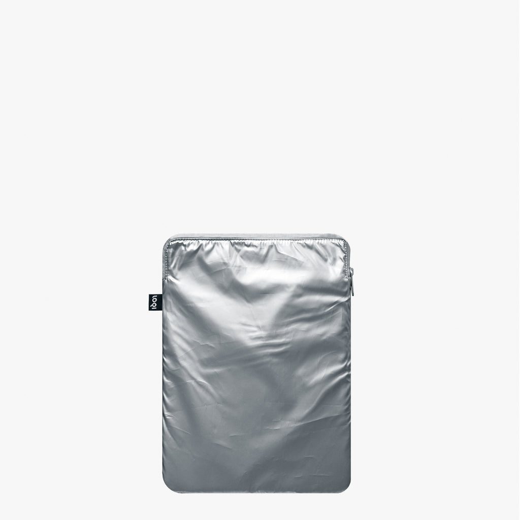 METALLIC Silver Laptop Sleeve – LOQI