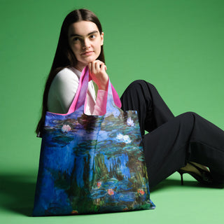 CLAUDE MONET Ninfee Borsa riciclata