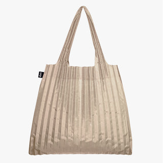 Borsa riciclata color moka plissettata
