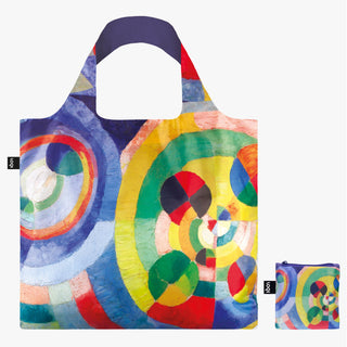 ROBERT DELAUNAY – Tasche aus recyceltem Material mit runden Formen