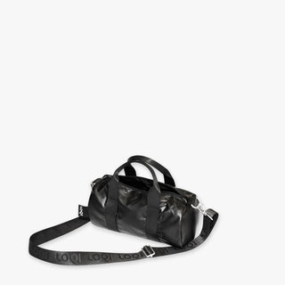 Borsa da weekend piccola nera METALLIC