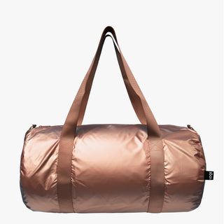 Borsa weekend in oro rosa METALLIC