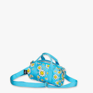 SMILEY Flowers Weekender pequeño reciclado Aquarius