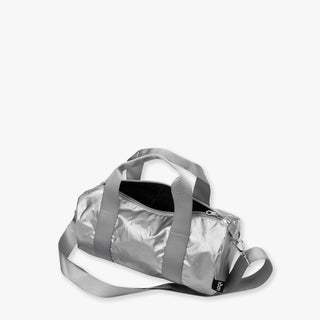 METALLIC Silver Medium Weekender