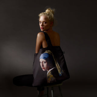 JOHANNES VERMEER Sac recyclé "Fille à l'oreille de perle