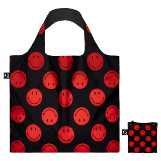 SMILEY Red Lucky Black Recyced Bag