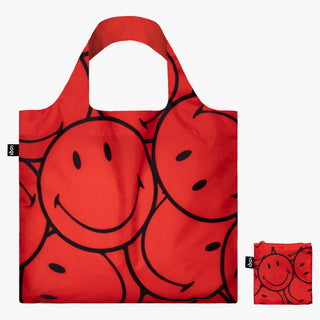 SMILEY (RED) Lucky Red Recycled Bag