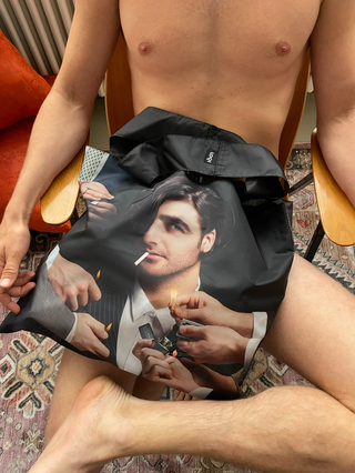 DANTE BUU "if you wanna f*** me, you don't have to pretend it's for art" recycled bag / artwork