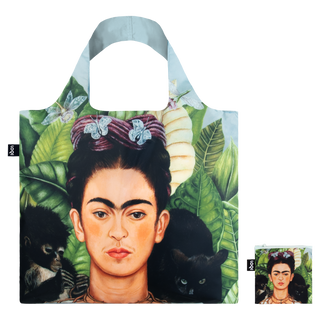 FRIDA KAHLO Self Portrait with Hummingbird Recycled Bag