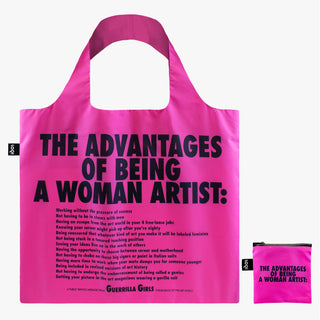 GUERRILLA GIRLS Die Vorteile, eine Künstlerin zu sein Recyclingtasche