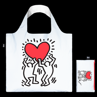 KEITH HARING Borsa riflettente Dancing Heart