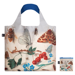 JAN VAN KESSEL DER ÄLTERE Zwei Gemälde von Insekten und Blumen Recycelte Tasche