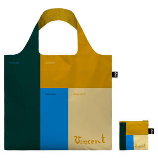 VINCENT VAN GOGH Sonnenblumen in einer Vase Recyceltasche
