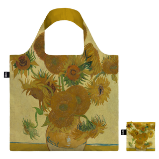 VINCENT VAN GOGH Sonnenblumen in einer Vase Recyceltasche