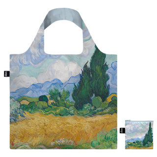 VINCENT VAN GOGH Weizenfeld mit Zypressen Recyceltasche