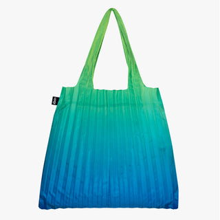 PLEATED Rainbow Green Bag