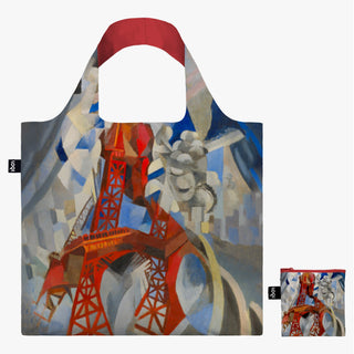 ROBERT DELAUNAY Red Eiffel Tower Recycled Bag