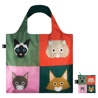 STEPHEN CHEETHAM Cats Recycled Bag