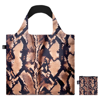 SCHLANGE Braune Recyceltasche
