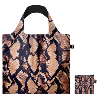 SCHLANGE Braune Recyceltasche