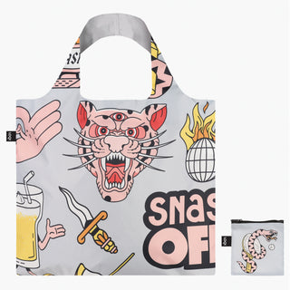 Bolsa reciclada SNASK Tiger Gris