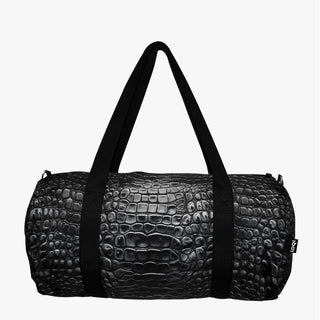 CROCODILE Black Large Recycled Weekender