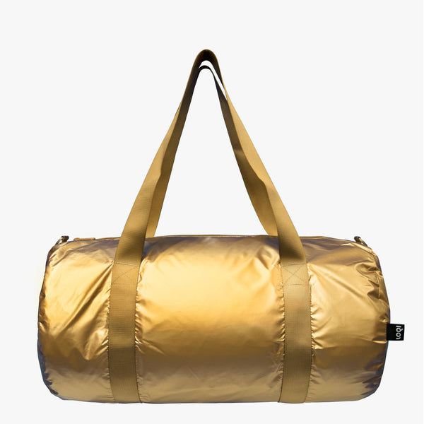 METALLIC Gold Large Weekender – LOQI