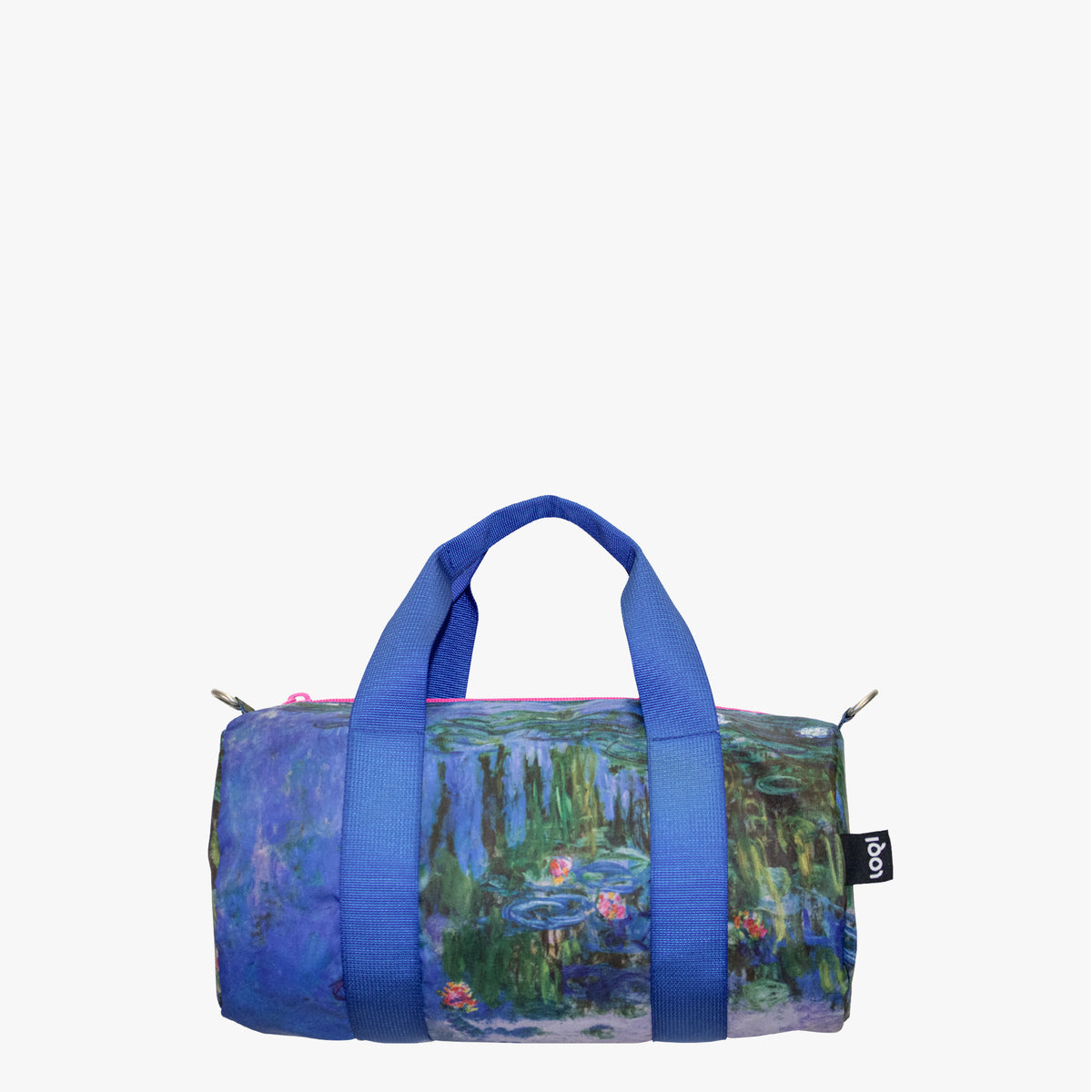 CLAUDE MONET Water Lilies Neon Pink Recycled Medium Weekender