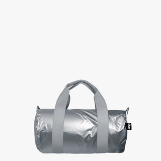 METALLIC Silver Medium Weekender