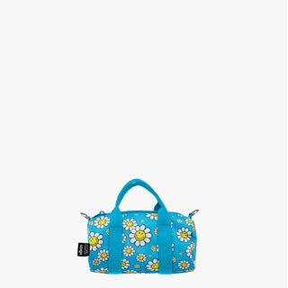 SMILEY Flowers Aquarius Kleiner recycelter Weekender