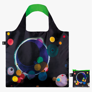 WASSILY KANDINSKY Bolsa Reciclada Varios Círculos Neón