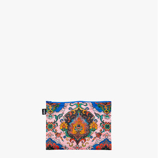 DECORATIVE ART Peacock, Toile de Jouy, Tapestry Recycled Zip Pockets
