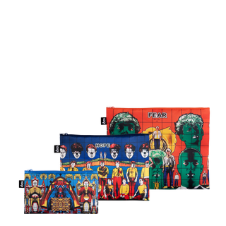 GILBERT & GEORGE Death, Hope, Life, Fear Recycled Zip Pockets