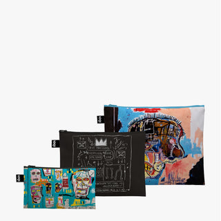 JEAN-MICHEL BASQUIAT Untitled Recycled Zip Pockets