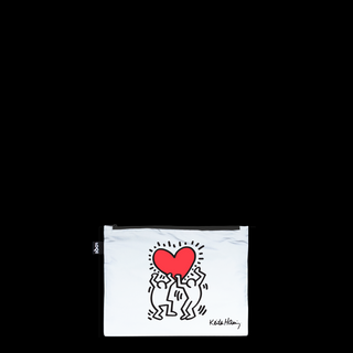 KEITH HARING Cane, Cuore, Amore Tasche con cerniera riflettenti