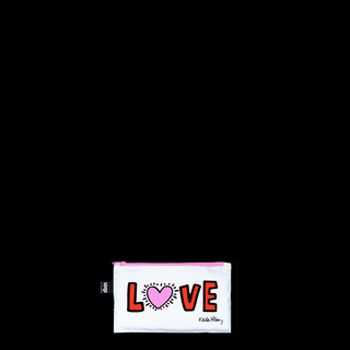KEITH HARING Cane, Cuore, Amore Tasche con cerniera riflettenti