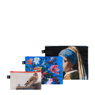 MAURITSHUIS Vermeer, de Heem, Fabritius Recycelte Reißverschlusstaschen