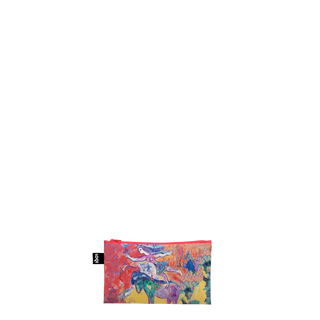 MARC CHAGALL I and the Village, Blue Circus, Circus Recycled Zip Pockets