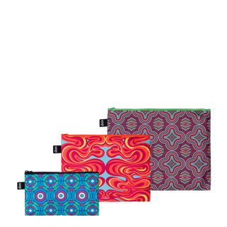 NIGEL QUINEY Carnival, Typhoon and Bullseye Recycled Zip Pockets