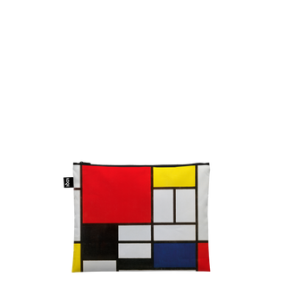 PIET MONDRIAN Composition, Boogie Woogie, New York City 3 Recycled Zip Pockets