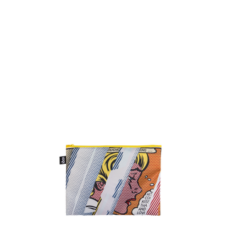 ROY LICHTENSTEIN Seerosenteich, Spiegelungen auf Mädchen, Explosion recycelte Reißverschlusstaschen