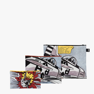 ROY LICHTENSTEIN Whaam ! Pochettes zippées recyclées