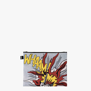 ROY LICHTENSTEIN Whaam ! Pochettes zippées recyclées