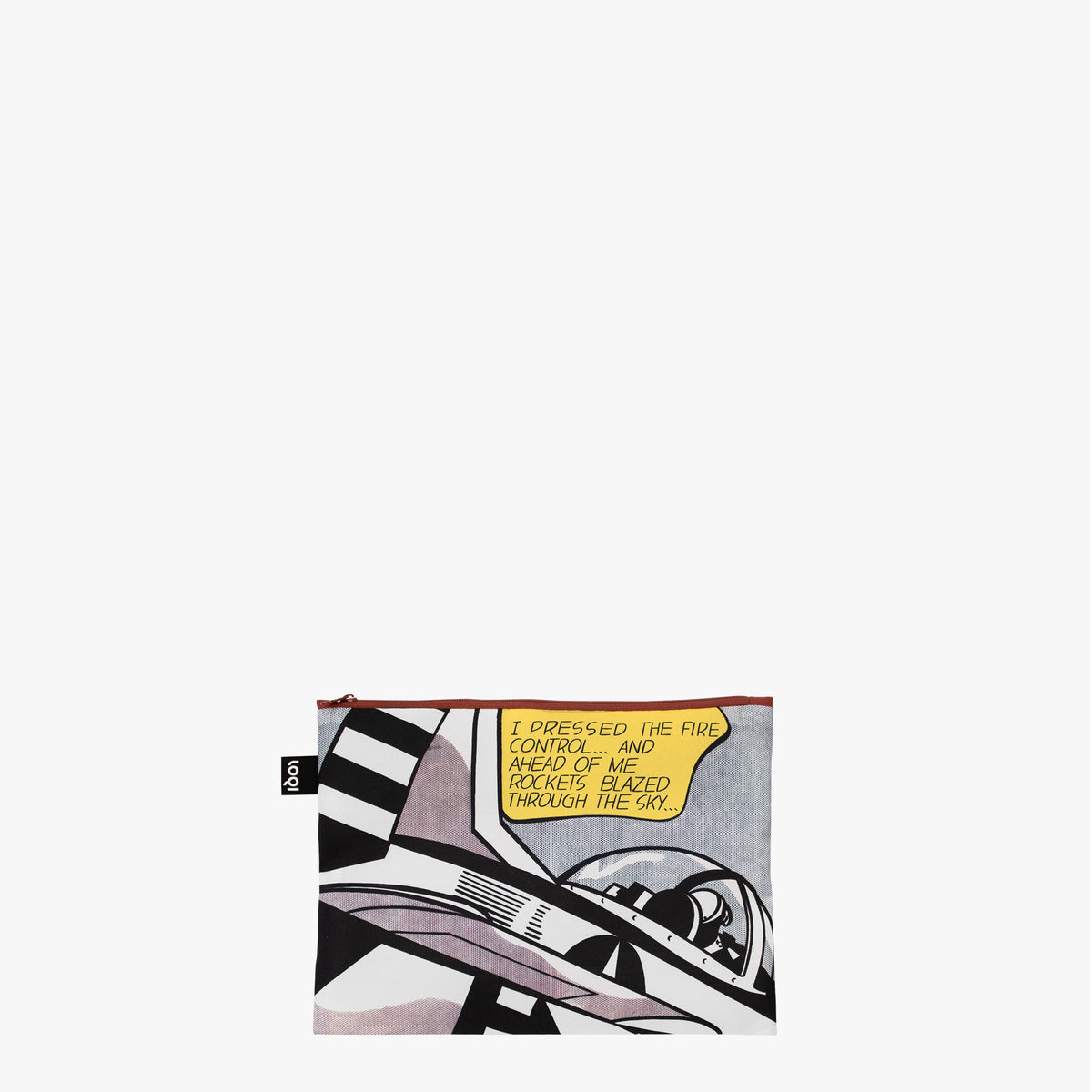 ROY LICHTENSTEIN Whaam! Recycled Zip Pockets