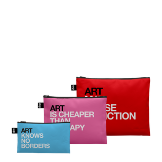 SIDE EFFECTS Art Knows No Borders Recycled Zip Pockets