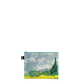 VINCENT VAN GOGH The Starry Night, Green Wheat Fields, Irises Recycled Zip Pockets
